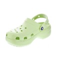Zuecos Crocs zapatos Mujer modelo Classic Plarform Verde 