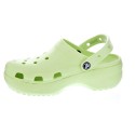 Zuecos Crocs zapatos Mujer modelo Classic Plarform Verde 