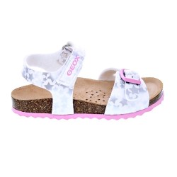Sandalias Geox zapatos Niña modelo Sandal Chalki Blanco  2