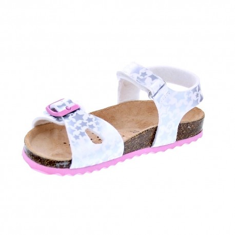 Sandalias Geox zapatos Niña modelo Sandal Chalki Blanco 