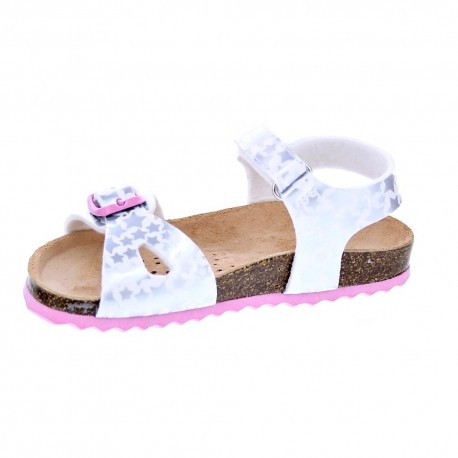 Sandalias Geox zapatos Niña modelo Sandal Chalki Blanco 