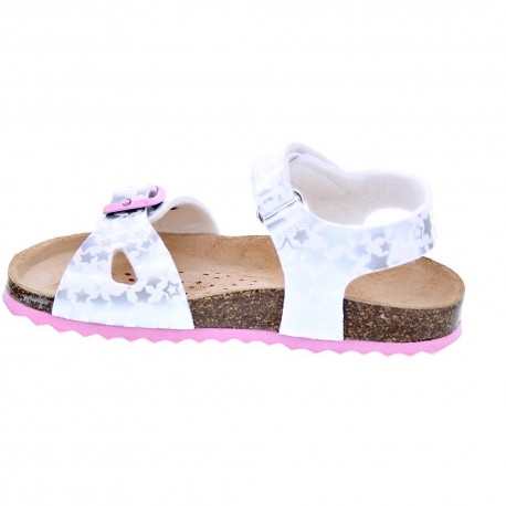 Sandalias Geox zapatos Niña modelo Sandal Chalki Blanco 