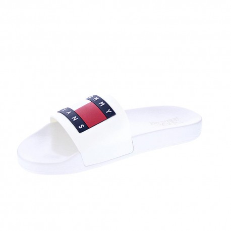 Chanclas Tommy Hilfiger zapatos Hombre modelo Flag Pool Blanco 