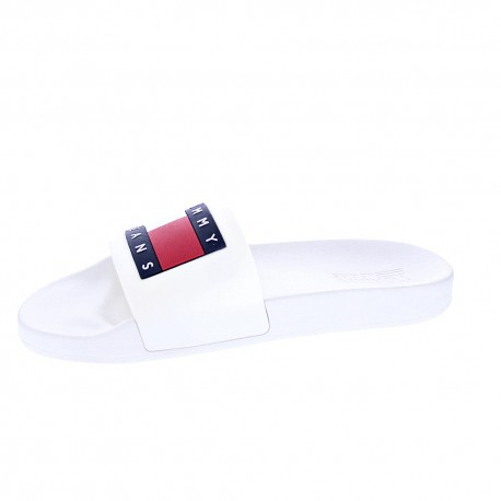 Chanclas Tommy Hilfiger zapatos Hombre modelo Flag Pool Blanco 