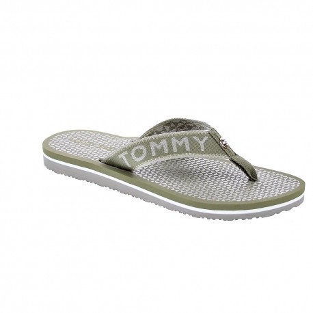 Chanclas Tommy Hilfiger zapatos Mujer modelo Tommy Shiny Beige 