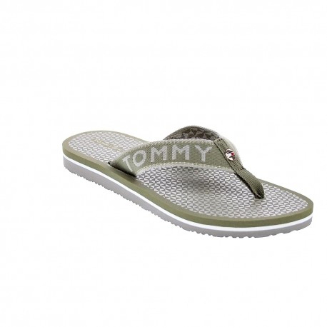 Chanclas Tommy Hilfiger zapatos Mujer modelo Tommy Shiny Beige 