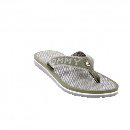 Chanclas Tommy Hilfiger zapatos Mujer modelo Tommy Shiny Beige 