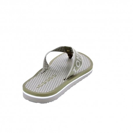 Chanclas Tommy Hilfiger zapatos Mujer modelo Tommy Shiny Beige 