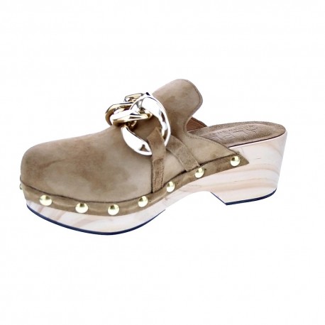 Zuecos Alpe zapatos Mujer modelo 22791101 Marrón 