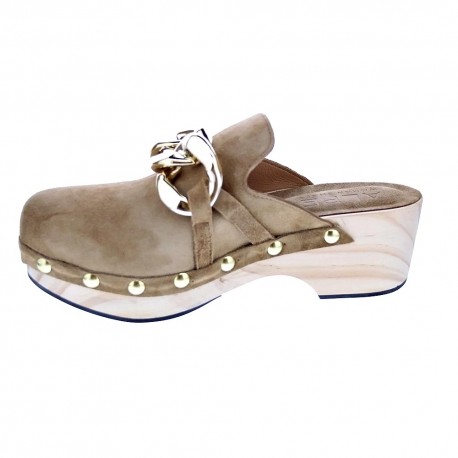 Zuecos Alpe zapatos Mujer modelo 22791101 Marrón 