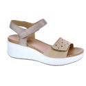 Sandalias Imac zapatos Mujer modelo 158100 Beige 
