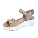 Sandalias Imac zapatos Mujer modelo 158100 Beige 