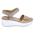 Sandalias Imac zapatos Mujer modelo 158100 Beige 