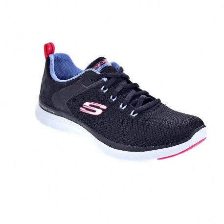 Zapatillas Skechers zapatos Mujer modelo Flez Appeal Negro 