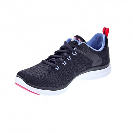 Zapatillas Skechers zapatos Mujer modelo Flez Appeal Negro 