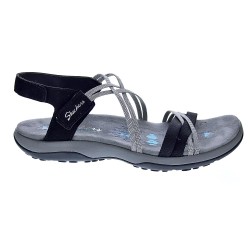 Sandalias Skechers zapatos Mujer modelo Reggae Slim Negro  2