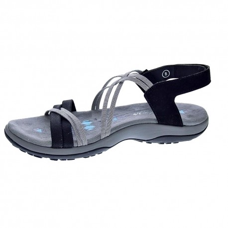 Sandalias Skechers zapatos Mujer modelo Reggae Slim Negro 