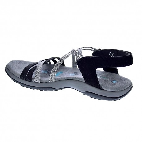 Sandalias Skechers zapatos Mujer modelo Reggae Slim Negro 