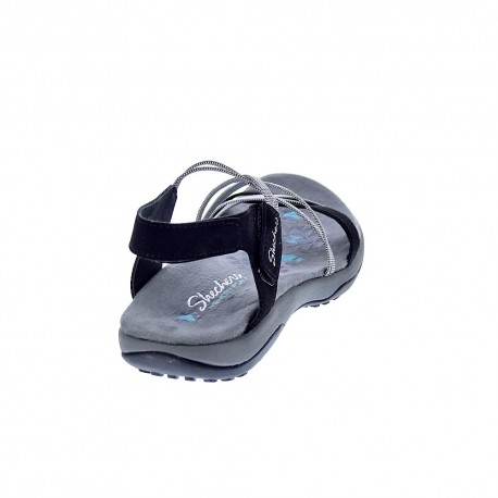 Sandalias Skechers zapatos Mujer modelo Reggae Slim Negro 