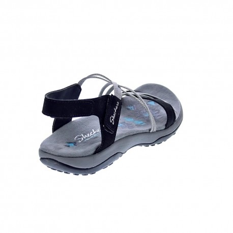 Sandalias Skechers zapatos Mujer modelo Reggae Slim Negro 