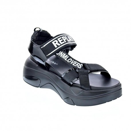 Sandalias Replay zapatos Mujer modelo Wellow Negro 