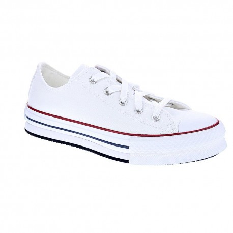 Zapatillas Converse zapatos Niña modelo All Star Eva Lift Plataforma Blanco Cordón