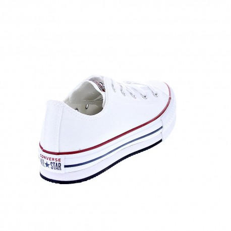 Zapatillas Converse zapatos Niña modelo All Star Eva Lift Plataforma Blanco Cordón