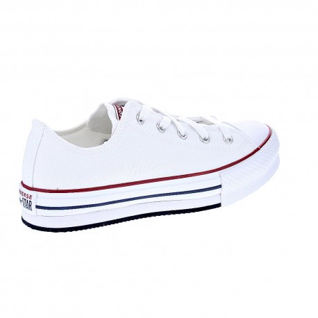 Zapatillas Converse zapatos Niña modelo All Star Eva Lift Plataforma Blanco Cordón