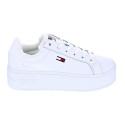 Zapatillas Tommy Hilfiger zapatos Mujer modelo Flatform Essential Blanco 