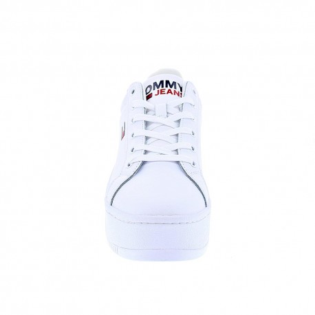 Zapatillas Tommy Hilfiger zapatos Mujer modelo Flatform Essential Blanco 