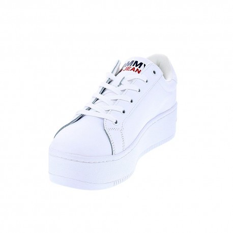Zapatillas Tommy Hilfiger zapatos Mujer modelo Flatform Essential Blanco 
