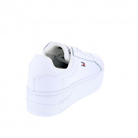 Zapatillas Tommy Hilfiger zapatos Mujer modelo Flatform Essential Blanco 