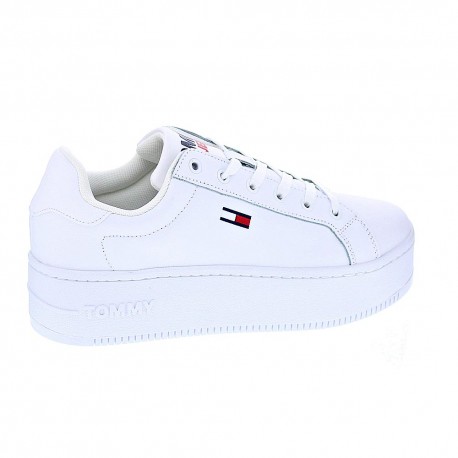 Zapatillas Tommy Hilfiger zapatos Mujer modelo Flatform Essential Blanco 