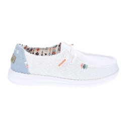 Mocasines Hey Dude zapatos Mujer modelo Wendy Blanco  2