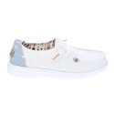 Mocasines Hey Dude zapatos Mujer modelo Wendy Blanco 