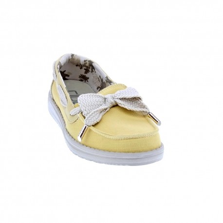 Mocasines Hey Dude zapatos Mujer modelo Effie Bay Amarillo 