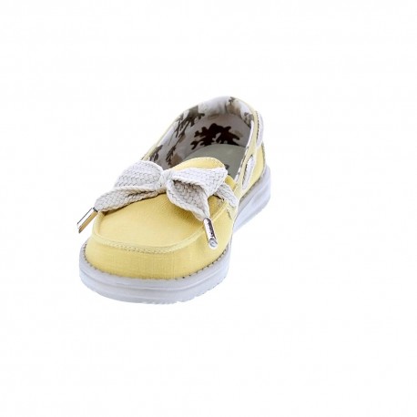 Mocasines Hey Dude zapatos Mujer modelo Effie Bay Amarillo 
