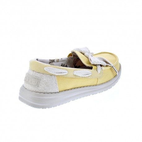 Mocasines Hey Dude zapatos Mujer modelo Effie Bay Amarillo 
