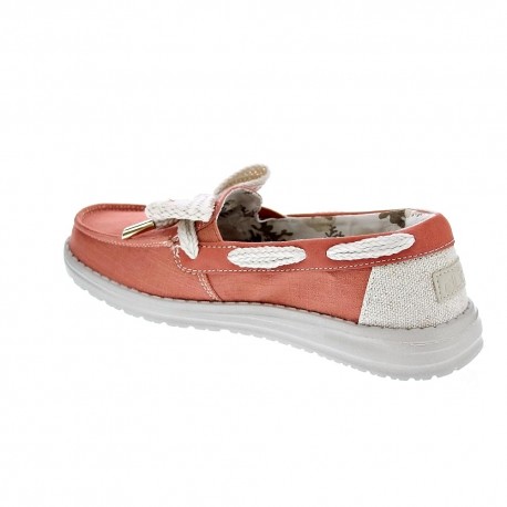 Mocasines Hey Dude zapatos Mujer modelo Effie Bay Rojo 