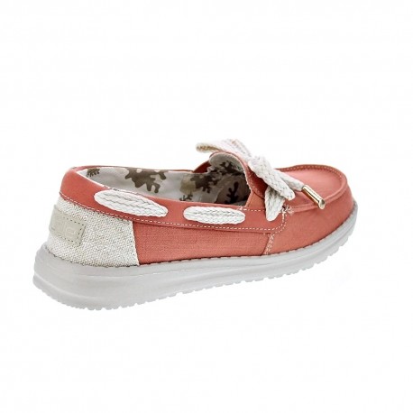 Mocasines Hey Dude zapatos Mujer modelo Effie Bay Rojo 