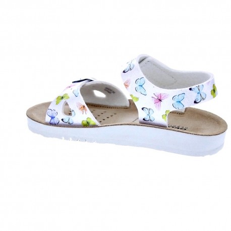 Sandalias Geox zapatos Niña modelo Costarei Plata 