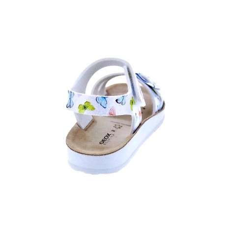 Sandalias Geox zapatos Niña modelo Costarei Plata 