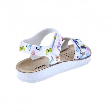 Sandalias Geox zapatos Niña modelo Costarei Plata 