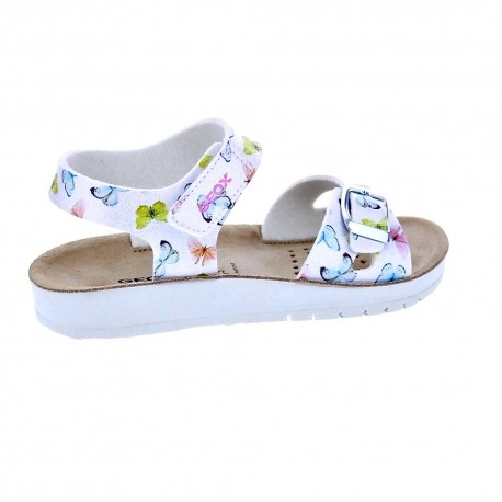 Sandalias Geox zapatos Niña modelo Costarei Plata 