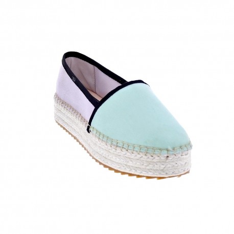 Mocasines Tommy Hilfiger zapatos Mujer modelo Flatform Espadrille Blanco 