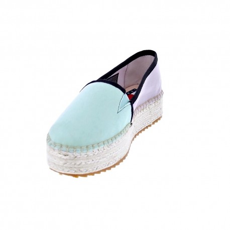 Mocasines Tommy Hilfiger zapatos Mujer modelo Flatform Espadrille Blanco 