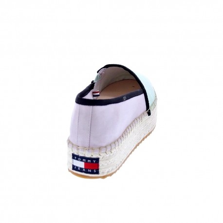 Mocasines Tommy Hilfiger zapatos Mujer modelo Flatform Espadrille Blanco 