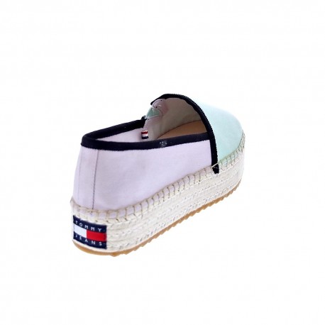 Mocasines Tommy Hilfiger zapatos Mujer modelo Flatform Espadrille Blanco 