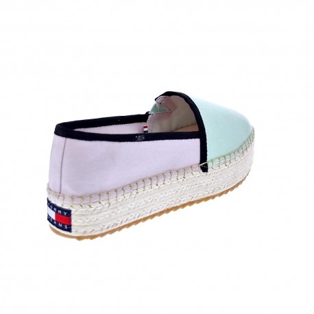 Mocasines Tommy Hilfiger zapatos Mujer modelo Flatform Espadrille Blanco 