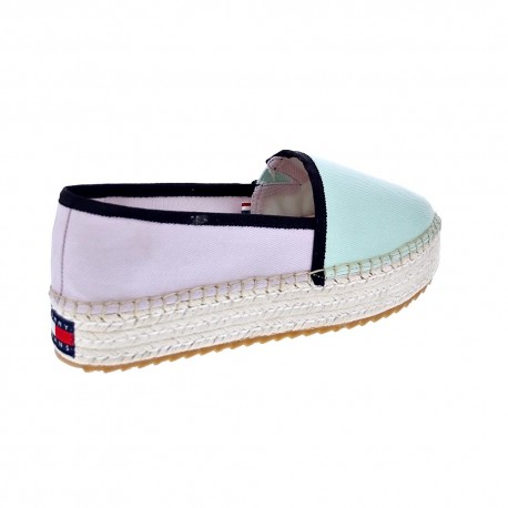 Mocasines Tommy Hilfiger zapatos Mujer modelo Flatform Espadrille Blanco 